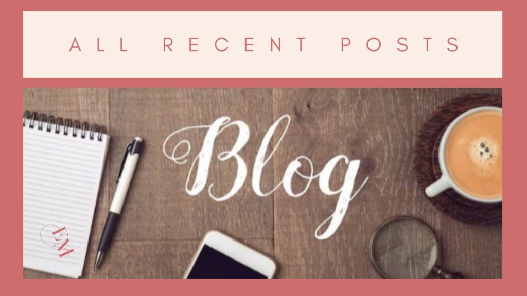 blog banner for free stories with the word blog and writing pad and mug