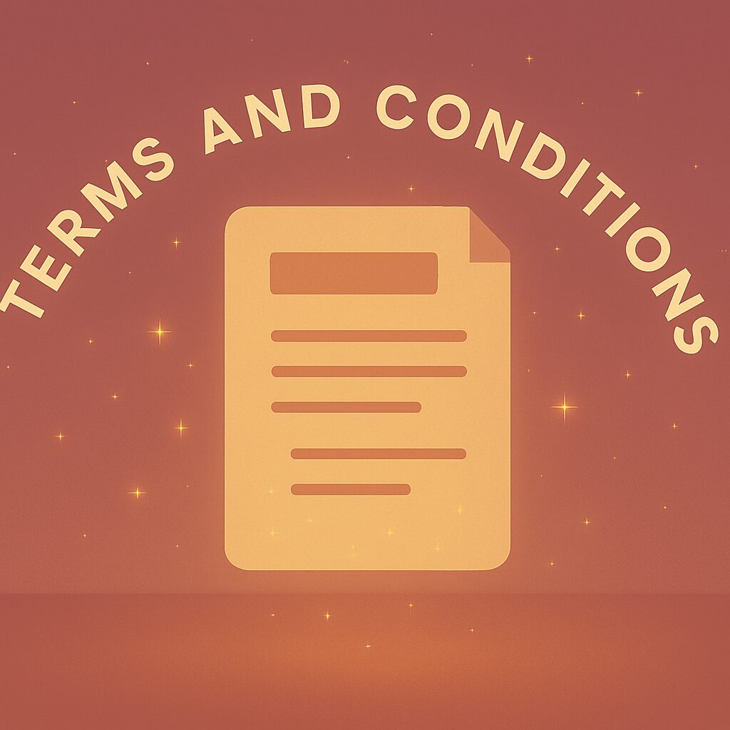 terms and conditions with a page
