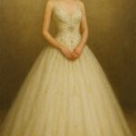 Analina in wedding dress