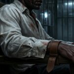Alpha Vampire tied to chair